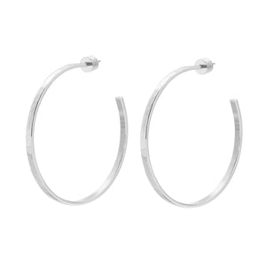 2" Hammered Hoops by Eklexic