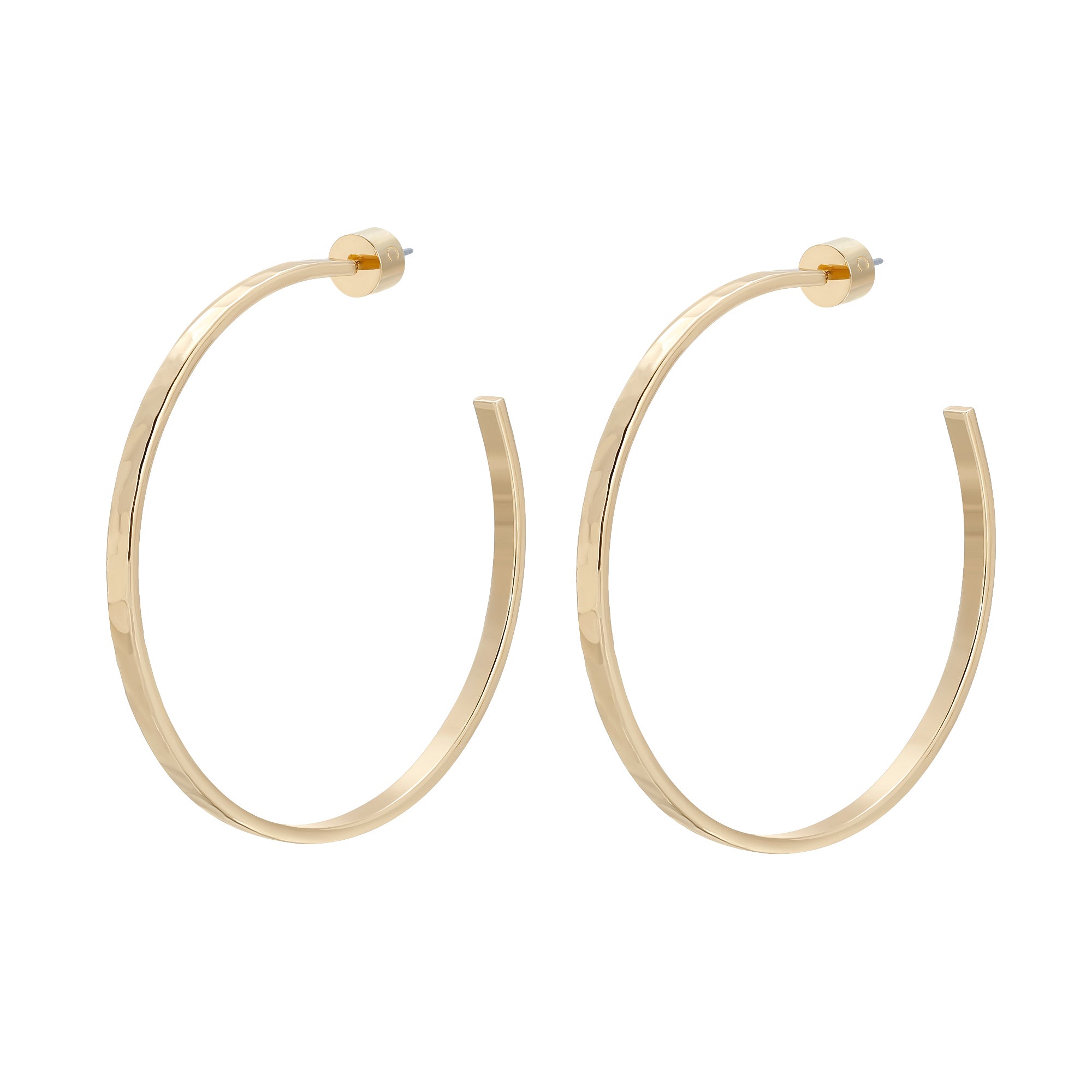 2" Hammered Hoops by Eklexic