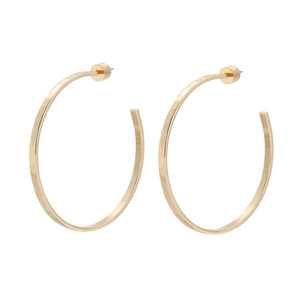 2" Hammered Hoops by Eklexic